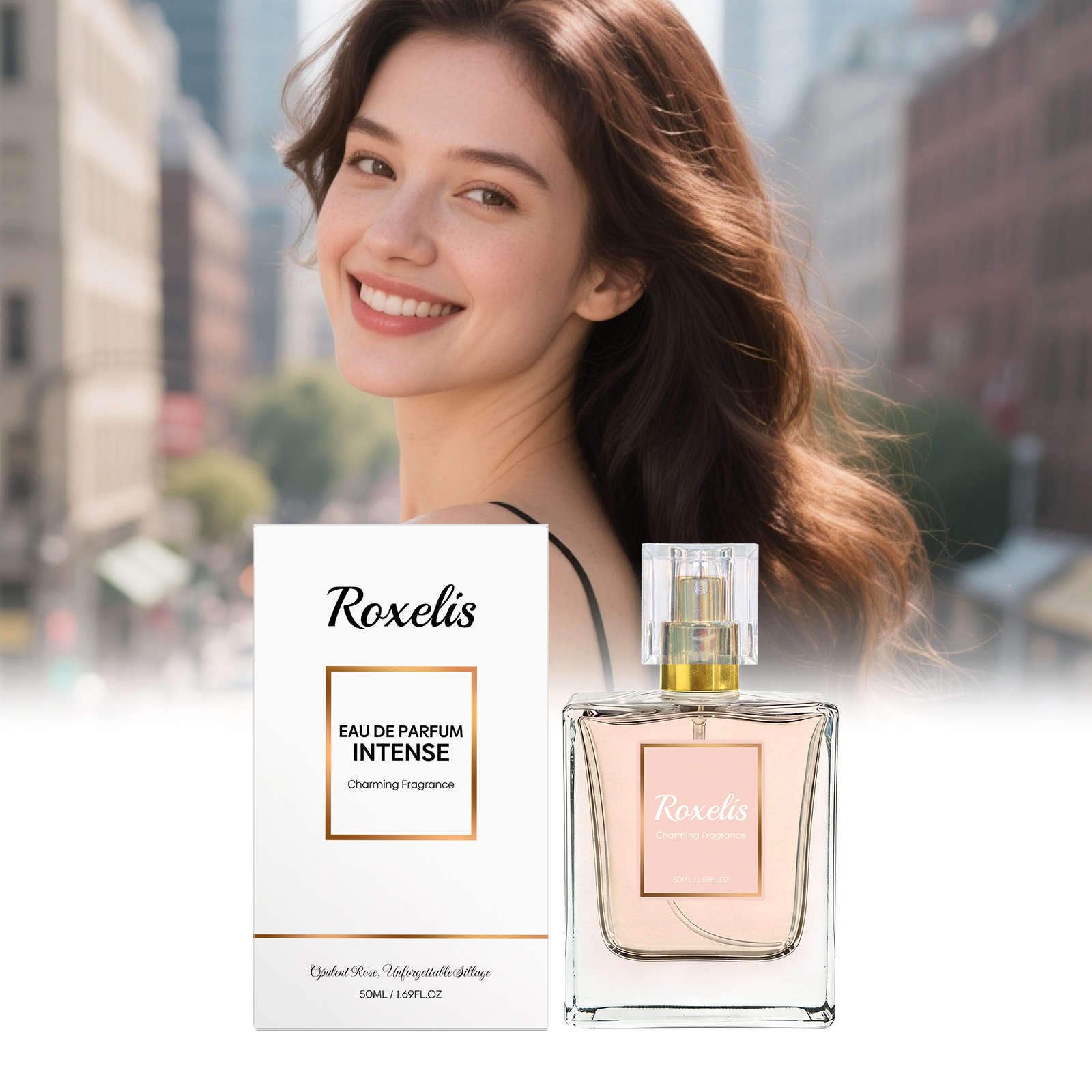 Perfume Fragrance Hair Spray - Spray parfumé Rose Vanille, parfum riche