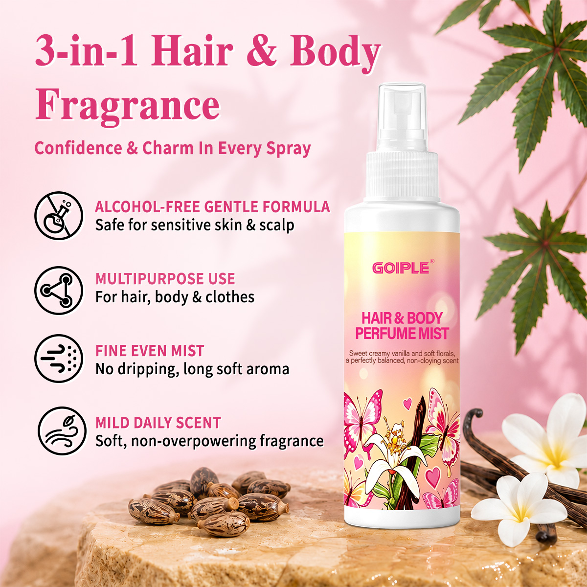 Brume parfumée corps et cheveu - Perfume Fragrance Hair Spray avis et prix